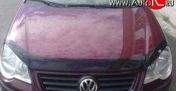 Дефлектор капота NovLine (седан, хетчбек) Volkswagen Polo  9N1 (2005-2009) рестайлинг седан, рестайлинг, хэтчбэк 5 дв.