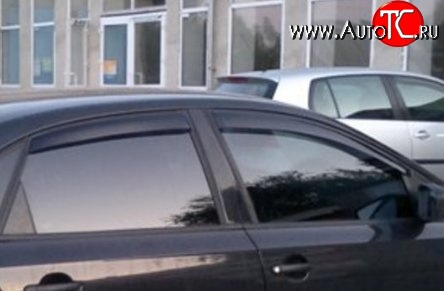 1 849 р. Комплект дефлекторов окон SkyLine Volkswagen Polo 5 хэтчбек рестайлинг (2015-2020)  с доставкой в г. Пермь
