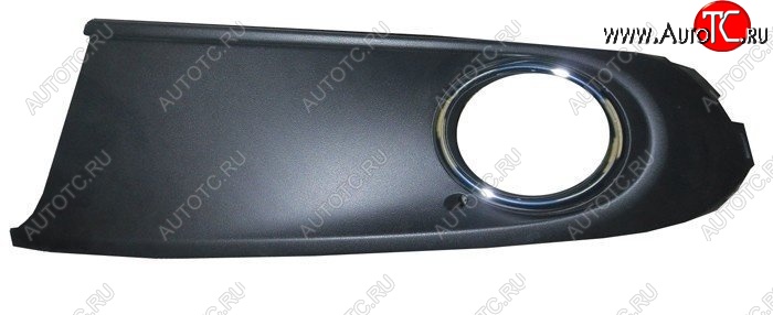 329 р. Вставки для ПТФ в передний бампер SAT (хром, левая)  Volkswagen Polo  5 (2009-2015) седан дорестайлинг  с доставкой в г. Пермь