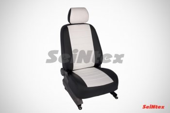 6 449 р. Чехлы на сиденья из экокожи Seintex Ромб (экокожа)  Volkswagen Polo  5 (2009-2015) седан дорестайлинг (Спинка сплошная, цвет: черный)  с доставкой в г. Пермь. Увеличить фотографию 3