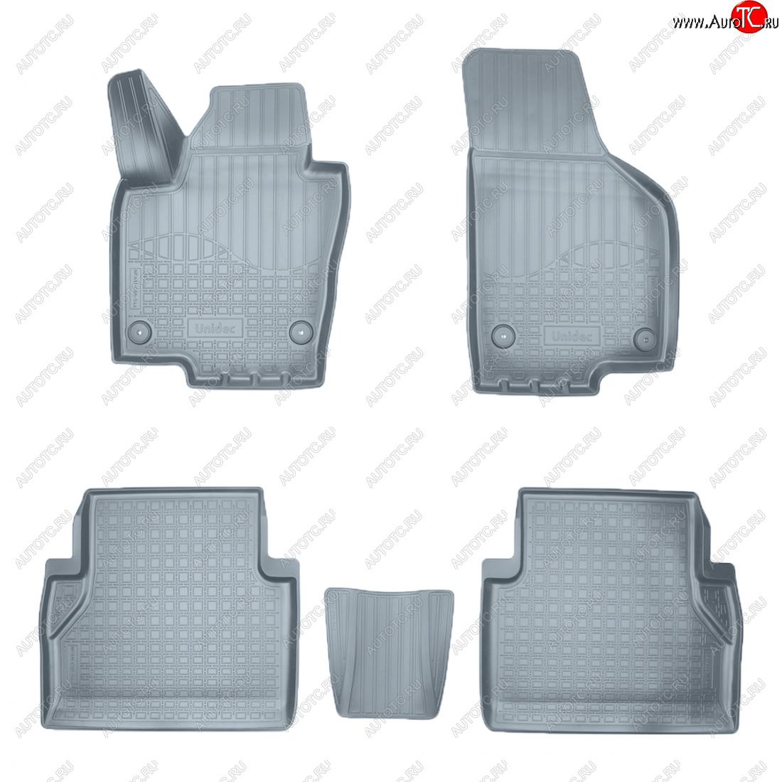 3 089 р. Коврики салона Norplast Unidec  Volkswagen Sharan  MK2,7N (2010-2015) дорестайлинг (серые)  с доставкой в г. Пермь