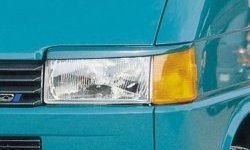 1 649 р. Реснички на фары CT Volkswagen Transporter T4 дорестайлинг (1990-1996) (Неокрашенные)  с доставкой в г. Пермь. Увеличить фотографию 2