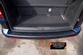 2 269 р. Накладка защитная на задний бампер (шагрень) RA  Volkswagen Transporter  T5 (2009-2015) рестайлинг  с доставкой в г. Пермь. Увеличить фотографию 2