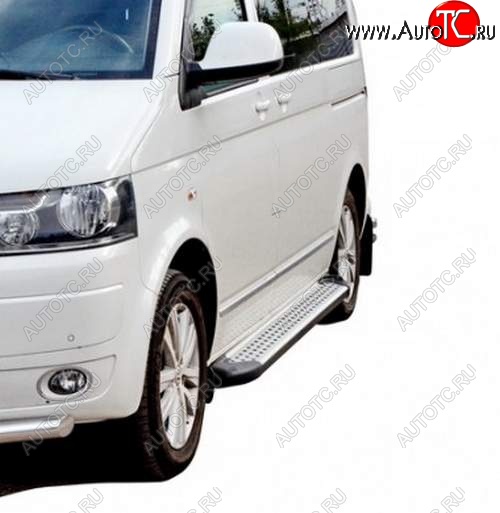 27 999 р. Порожки для ног Бумер (алюминий)  Volkswagen Transporter  T5 (2009-2015) рестайлинг  с доставкой в г. Пермь
