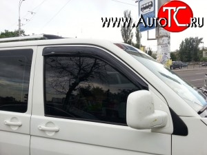 1 799 р. Комплект дефлекторов окон (Multivan) SkyLine Volkswagen Transporter T5 дорестайлинг (2003-2009)  с доставкой в г. Пермь