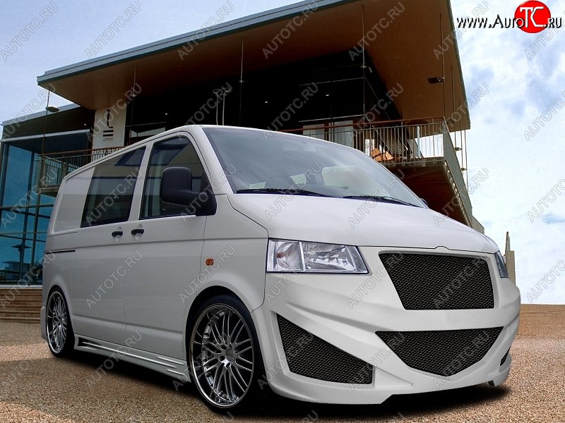 32 599 р. Передний бампер EVO Volkswagen Transporter T5 дорестайлинг (2003-2009)  с доставкой в г. Пермь