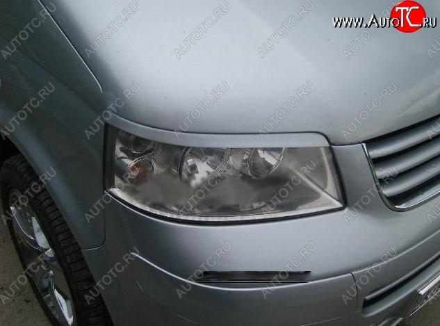 1 649 р. Реснички на фары CT Volkswagen Transporter T5 дорестайлинг (2003-2009) (Неокрашенные)  с доставкой в г. Пермь