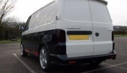 6 249 р. Лип спойлер Распашонка Volkswagen Transporter T5 дорестайлинг (2003-2009) (Неокрашенный)  с доставкой в г. Пермь. Увеличить фотографию 3