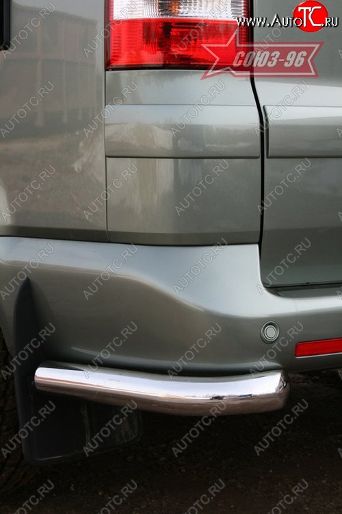 9 179 р. Защита заднего бампера из боковых уголков Souz-96 (d60) Volkswagen Transporter T5 дорестайлинг (2003-2009)  с доставкой в г. Пермь