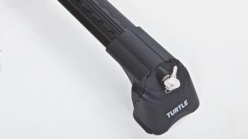 10 899 р. Багажник на крышу TURTLE Air3 (в штатные места с резьбовым соединением) Volkswagen Transporter T5 дорестайлинг (2003-2009) (черный)  с доставкой в г. Пермь. Увеличить фотографию 2
