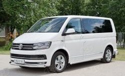 17 499 р. Защита переднего бампера (Ø63 мм, нержавейка) SLITKOFF Volkswagen Caravelle T6 дорестайлинг (2015-2019)  с доставкой в г. Пермь. Увеличить фотографию 3