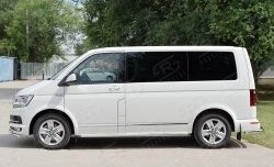 10 999 р. Защита порогов из круглой трубы диаметром 42 мм (длинная база) SLITKOFF (правая защита) Volkswagen Caravelle T6 дорестайлинг (2015-2019)  с доставкой в г. Пермь. Увеличить фотографию 2