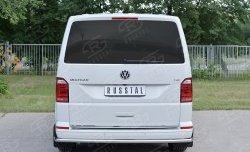 15 999 р. Защита заднего бампера (Ø42 мм, нержавейка, длинная версия) SLITKOFF Volkswagen Caravelle T6 дорестайлинг (2015-2019)  с доставкой в г. Пермь. Увеличить фотографию 2