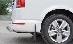 11 599 р. Защита заднего бампера (Ø75x42 мм, нержавейка, длинная база) Russtal Volkswagen Caravelle T6 дорестайлинг (2015-2019)  с доставкой в г. Пермь. Увеличить фотографию 2