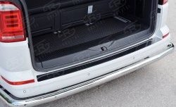2 599 р. Накладка защитная на верхнюю часть заднего бампера SLITKOFF Volkswagen Multivan T6 дорестайлинг (2016-2019)  с доставкой в г. Пермь. Увеличить фотографию 2