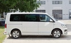11 999 р. Защита порогов из круглой трубы диаметром 42 мм (короткая база) SLITKOFF (левая защита) Volkswagen Multivan T6 дорестайлинг (2016-2019)  с доставкой в г. Пермь. Увеличить фотографию 3