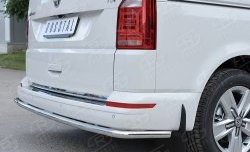 15 999 р. Защита заднего бампера (Ø42 мм, нержавейка, короткая база) SLITKOFF  Volkswagen Multivan  T6 - Transporter  T6  с доставкой в г. Пермь. Увеличить фотографию 3