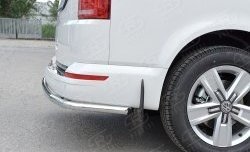 15 999 р. Защита заднего бампера (Ø42 мм, нержавейка, короткая база) SLITKOFF  Volkswagen Multivan  T6 - Transporter  T6  с доставкой в г. Пермь. Увеличить фотографию 4