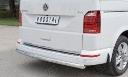 15 799 р. Защита заднего бампера (Ø63 мм, нержавейка, короткая база) SLITKOFF Volkswagen Caravelle T6 дорестайлинг (2015-2019)  с доставкой в г. Пермь. Увеличить фотографию 3