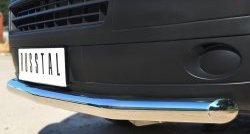 15 799 р. Одинарная защита переднего бампера диаметром 63 мм SLITKOFF  Volkswagen Transporter  T5 (2009-2015) рестайлинг  с доставкой в г. Пермь. Увеличить фотографию 3