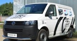 15 799 р. Одинарная защита переднего бампера диаметром 63 мм SLITKOFF  Volkswagen Transporter  T5 (2009-2015) рестайлинг  с доставкой в г. Пермь. Увеличить фотографию 4