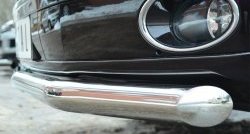 17 499 р. Одинарная защита переднего бампера диаметром 63 мм (Multivan-Caravelle) SLITKOFF Volkswagen Caravelle T5 рестайлинг (2009-2015)  с доставкой в г. Пермь. Увеличить фотографию 3