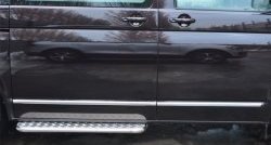 15 899 р. Широкая защита порогов (Multivan-Caravelle) SLITKOFF  Volkswagen Transporter  T6 (2015-2019) дорестайлинг  с доставкой в г. Пермь. Увеличить фотографию 2