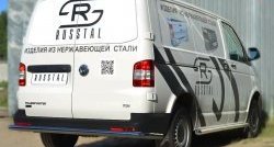 16 999 р. Защита заднего бампера (Ø63 мм, нержавейка) SLITKOFF  Volkswagen Caravelle  T5 - Transporter  T5  с доставкой в г. Пермь. Увеличить фотографию 4
