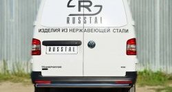 15 799 р. Защита заднего бампера (Ø63 мм, нержавейка) SLITKOFF  Volkswagen Caravelle  T5 - Transporter  T5  с доставкой в г. Пермь. Увеличить фотографию 4