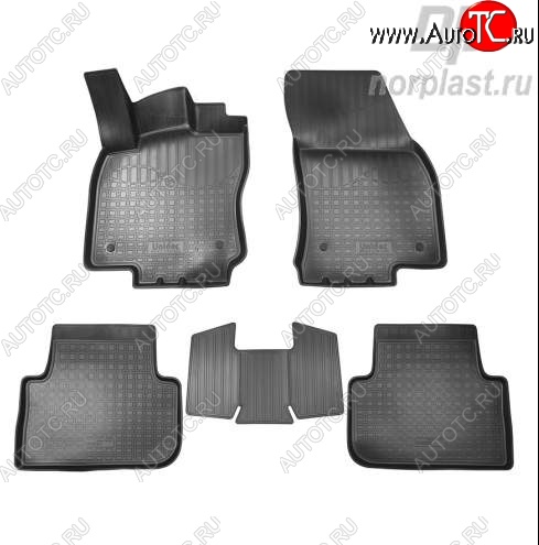 2 349 р. Коврики салонные литьевые Norplast  Volkswagen Tiguan  Mk2 (2016-2022) дорестайлинг, рестайлинг  с доставкой в г. Пермь