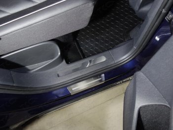 Пороги накладки задние ТСС Volkswagen Tiguan Mk2 дорестайлинг (2016-2020) (нержавейка полированная)
