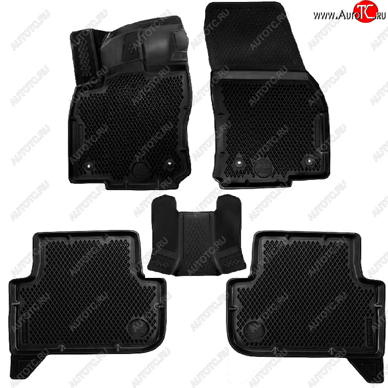 4 399 р. Коврики салона DELFORM ❞EVA 3D Premium❝ (термоэластопласт/ТЭП) Volkswagen Tiguan Mk2 рестайлинг (2020-2022)  с доставкой в г. Пермь