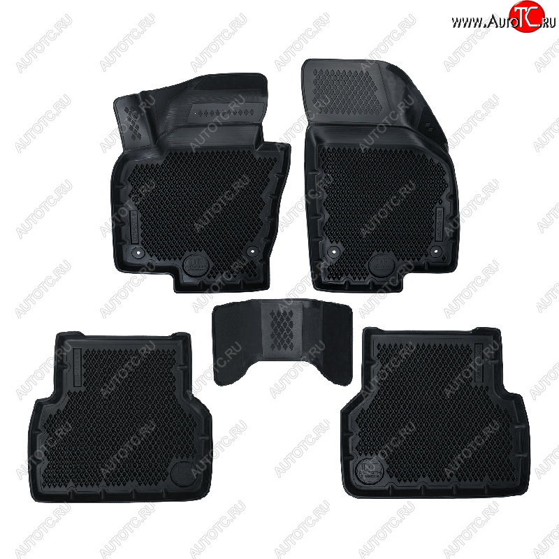 4 399 р. Коврики салона DELFORM ❞EVA 3D Premium❝ (термоэластопласт/ТЭП) Volkswagen Tiguan NF рестайлинг (2011-2017)  с доставкой в г. Пермь