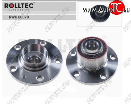 2 769 р. Ступица колеса с подшипником (задняя, с ABS) ROLLTEC Volkswagen Tiguan NF рестайлинг (2011-2017)  с доставкой в г. Пермь