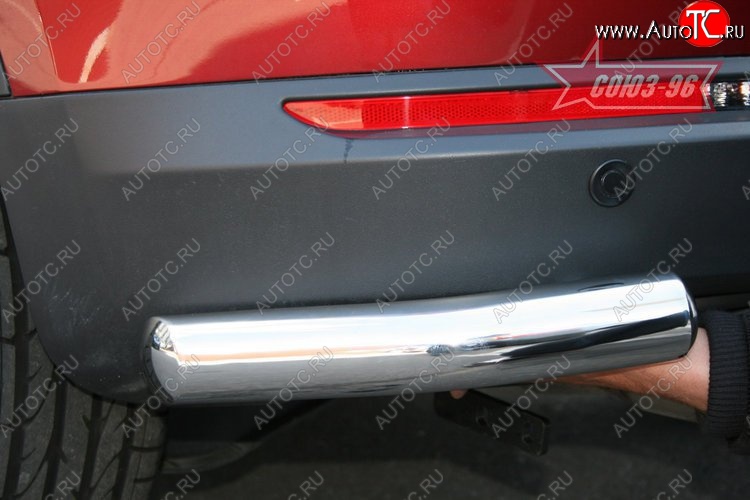 9 089 р. Защита задняя уголки d 60 (компл. 2 шт) Volkswagen Tiguan NF дорестайлинг (2006-2011)  с доставкой в г. Пермь