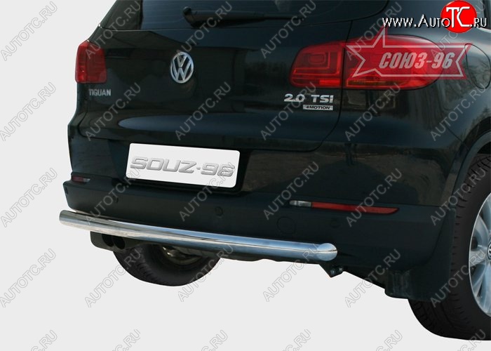 10 574 р. Защита заднего бампера Souz-96 (d60) Volkswagen Tiguan NF дорестайлинг (2006-2011)  с доставкой в г. Пермь