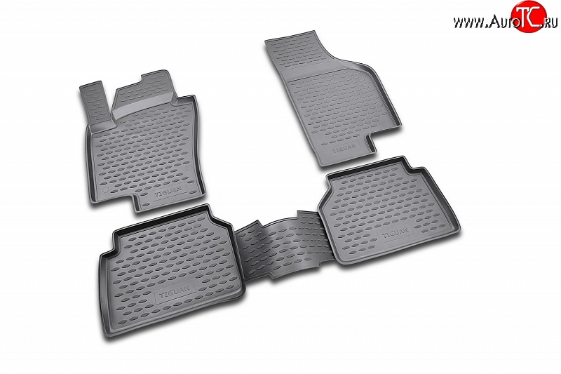 2 589 р. Коврики в салон Element 4 шт. (полиуретан) Volkswagen Tiguan NF дорестайлинг (2006-2011)  с доставкой в г. Пермь