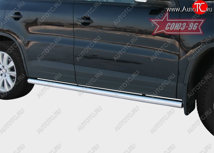 17 999 р. Защита порогов Souz-96 (d60) Volkswagen Tiguan NF рестайлинг (2011-2017)  с доставкой в г. Пермь