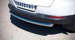 16 699 р. Одинарная защита заднего бампера из трубы диаметром 63 мм (Sport & Style) SLITKOFF Volkswagen Tiguan NF рестайлинг (2011-2017)  с доставкой в г. Пермь. Увеличить фотографию 2