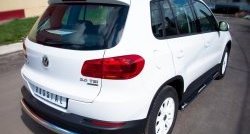 16 999 р. Защита заднего бампера (Ø76 мм, нержавейка,Track & Field) SLITKOFF  Volkswagen Tiguan  NF (2011-2017) рестайлинг  с доставкой в г. Пермь. Увеличить фотографию 4