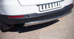 11 599 р. Защита заднего бампера (Ø75х42 мм, нержавейка, Sport& Style) Russtal Volkswagen Tiguan NF рестайлинг (2011-2017)  с доставкой в г. Пермь. Увеличить фотографию 3