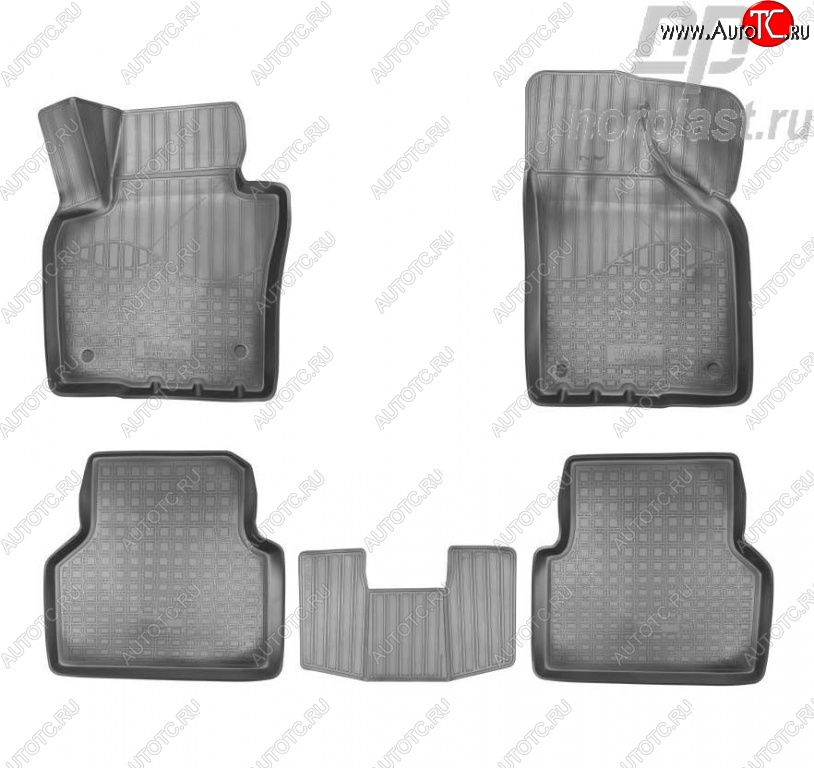 2 569 р. Комплект салонных ковриков Norplast 3D Volkswagen Tiguan NF рестайлинг (2011-2017)  с доставкой в г. Пермь