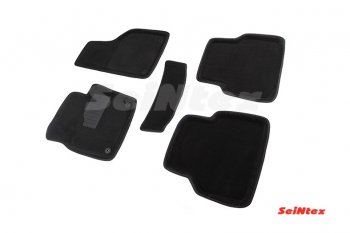 Комплект 3D ковриков в салон Seintex Volkswagen Tiguan  NF (2011-2017) рестайлинг (Чёрный)