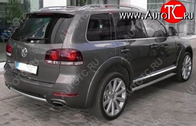 9 649 р. Накладки на колёсные арки CT v2 Volkswagen Touareg GP рестайлинг (2006-2010) (Неокрашенные)  с доставкой в г. Пермь