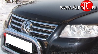 4 599 р. Дефлектор капота NovLine Volkswagen Touareg GP рестайлинг (2006-2010)  с доставкой в г. Пермь