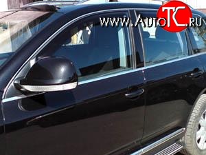 2 099 р. Дефлекторы окон (ветровики) Novline 4 шт Volkswagen Touareg GP дорестайлинг (2002-2007)  с доставкой в г. Пермь
