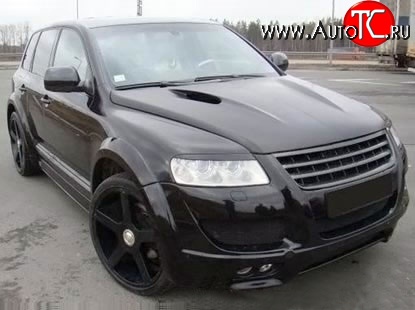37 849 р. Пластиковый капот Techart Magnum Style 7L Volkswagen Touareg GP дорестайлинг (2002-2007) (Неокрашенный)  с доставкой в г. Пермь