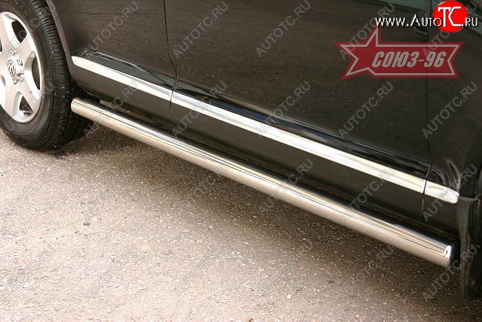 15 479 р. Защита порогов Souz-96 (d76) Volkswagen Touareg 1 GP дорестайлинг (2002-2007)  с доставкой в г. Пермь