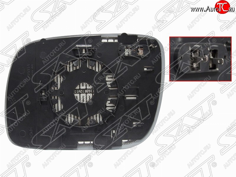 779 р. Правый зеркальный элемент зеркала заднего вида SAT (с подогревом) Volkswagen Touareg GP дорестайлинг (2002-2007)  с доставкой в г. Пермь