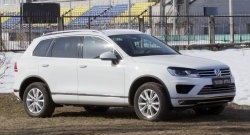 799 р. Реснички на фары RA Volkswagen Touareg NF рестайлинг (2014-2018) (Неокрашенные)  с доставкой в г. Пермь. Увеличить фотографию 2